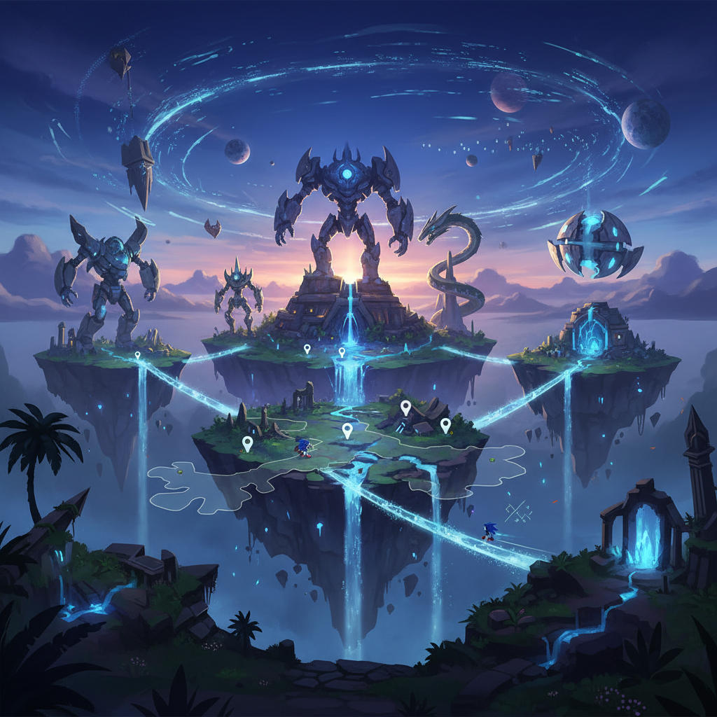 Sonic Frontiers: All Guardian Locations on the Starfall Islands